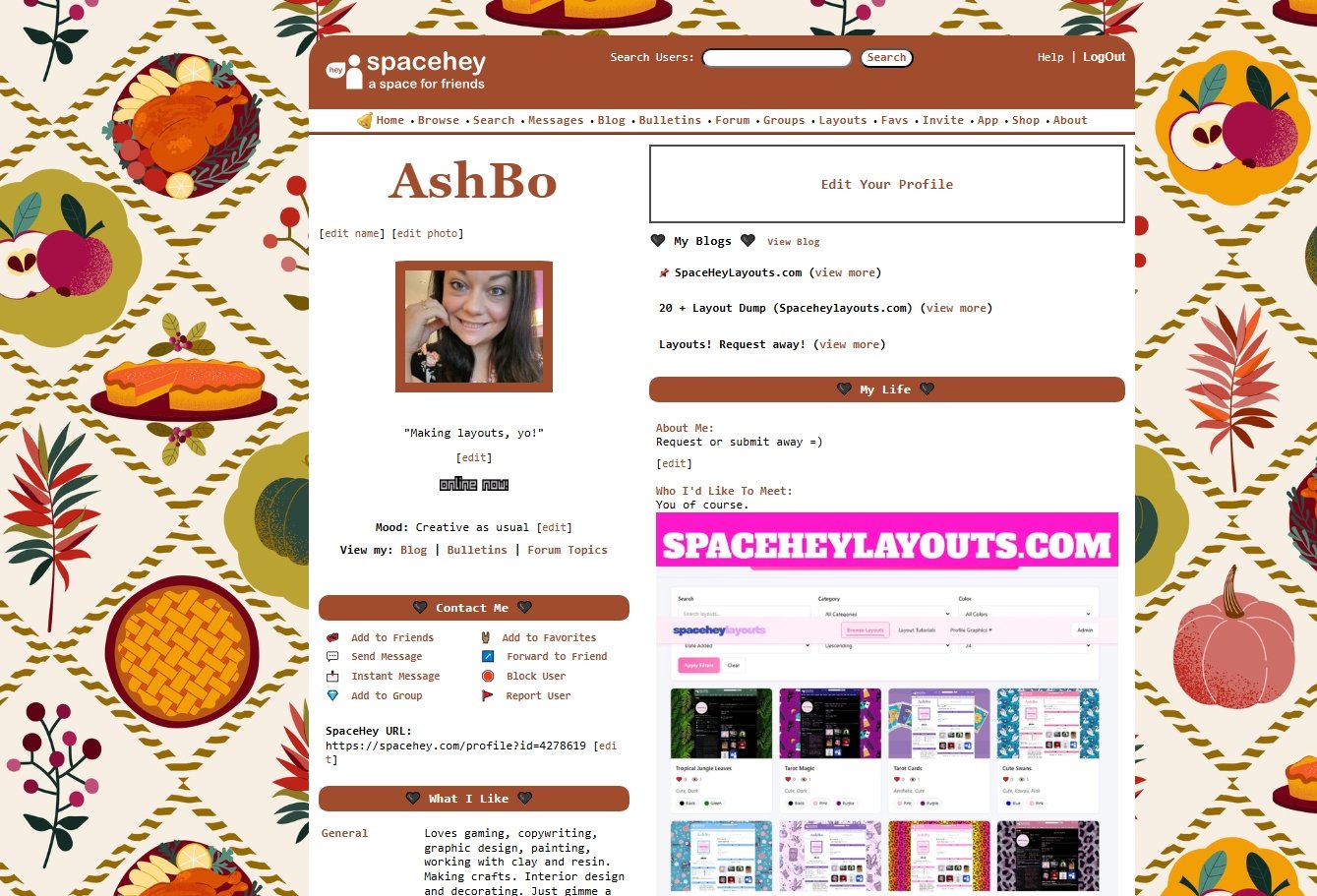 Fall Autumn Love Layout