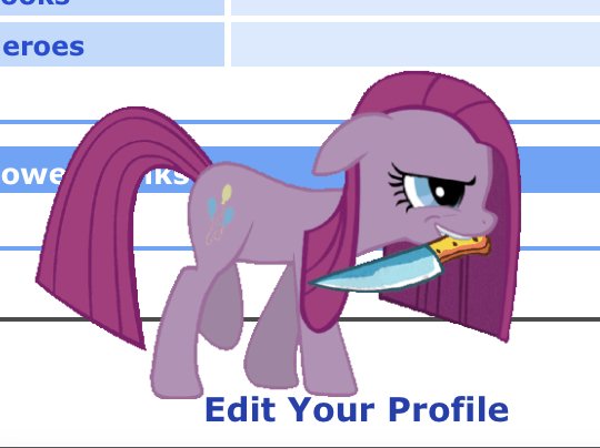 Pinkamena Walking Floating Sticker (left bottom)