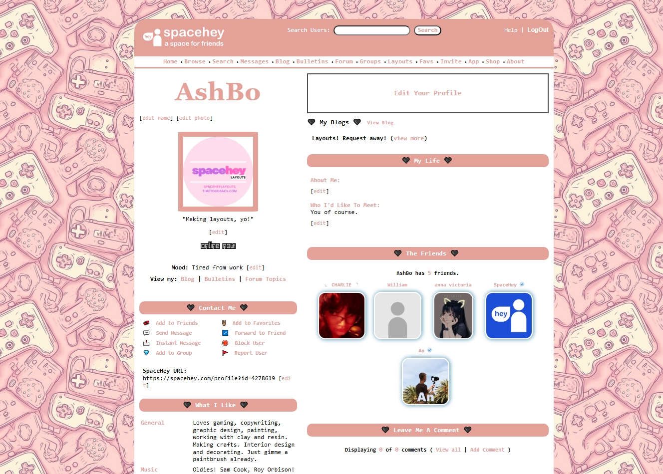 Pink Video Game Controllers