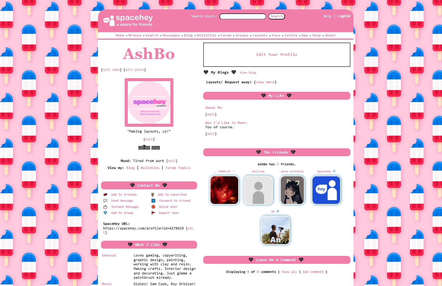 Red, White, and Blue Popsicles