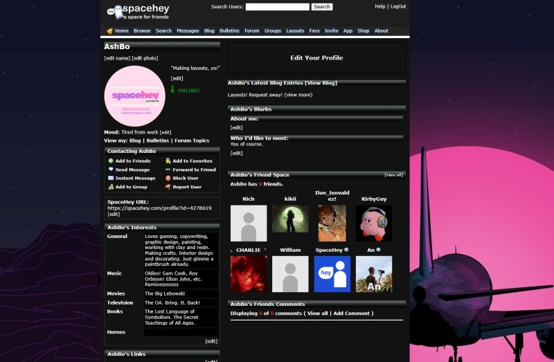 Dark Vaporwave Airplane