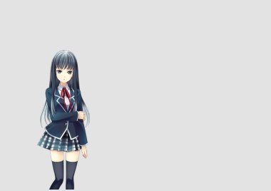 Anime Schoolgirl Sticker