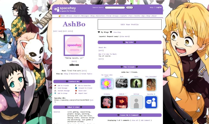 Anime Demon Slayer Layout