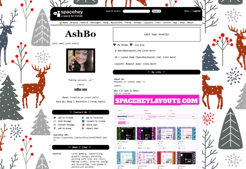 Christmas Deer Layout