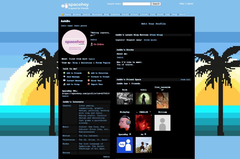 Vaporwave Blue Sunset