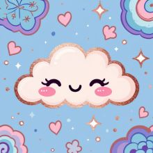 Smiley Kawaii Clouds