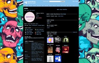 Colorful Grunge Skulls